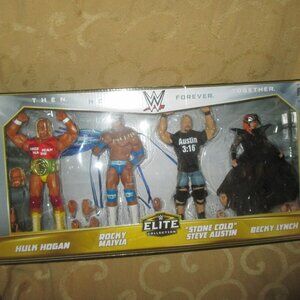 WWE Elite Collection Then Now Forever Together 6” Figure 4 Pack Hulk Hogan NEW